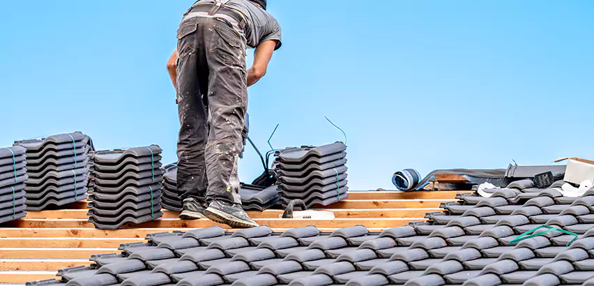 Replacing Tile Roof Underlayment in Tuckahoe
